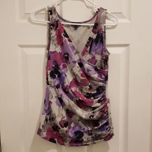 Express Women's Sleeveless Floral Top